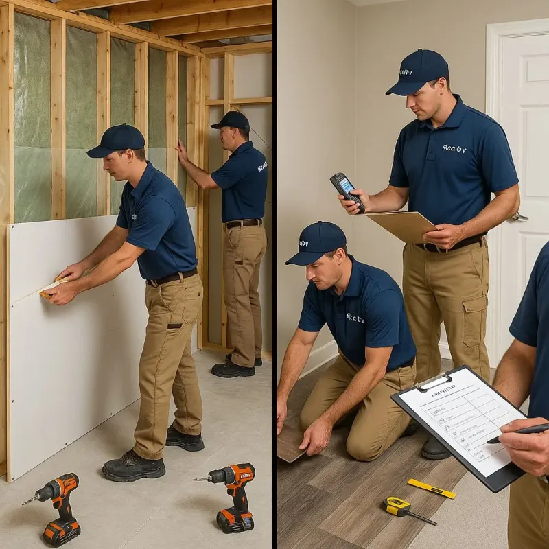 Repairs and Reconstruction process in West Buechel, KY